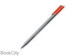 تصویر  روان‌نويس نوك نمدي تريپلاس قرمز نئون STAEDTLER Triplus 334-201