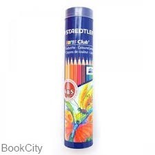 تصویر  مدادرنگي 12 رنگ استوانه فلزي STAEDTLER Noris Club 144 NMD12