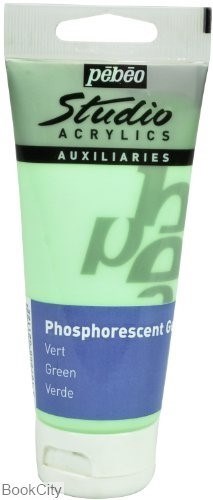 تصویر  رنگ آكريليك Pebeo 832112 Phosphorescent Gel 100ml Green