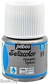 تصویر  رنگ پارچه مات Pebeo 295091 45ml Gray 91
