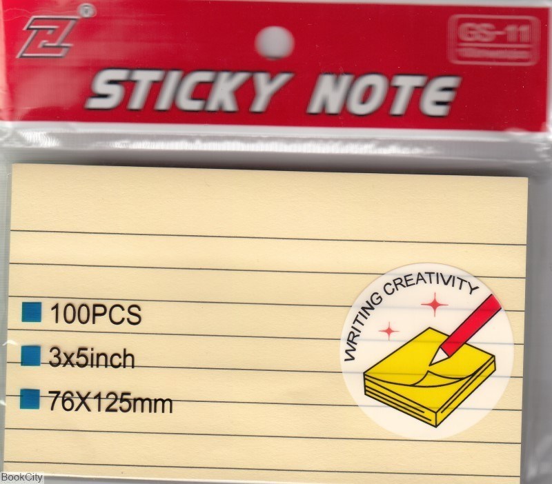 تصویر  يادداشت چسب‌دار 100 برگ 125×76 sticky Notes