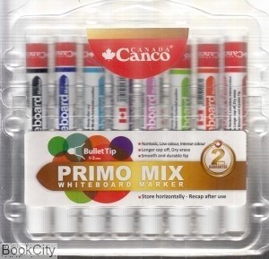 تصویر  ماژيك وايت‌برد نوك گرد 8 رنگ Canco