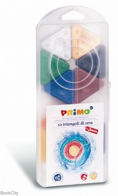 تصویر  مداد شمعي 12 رنگ 3 گوش PRIMO 073
