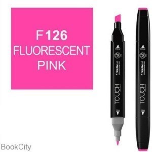 تصویر  ماژيك طراحي TOUCH F126 Fluorescent Pink Brush