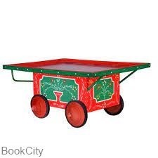 تصویر  چرخ تحافي چوبي بزرگ سفالي