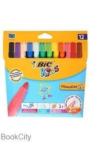 تصویر  ماژيك نقاشي 12 رنگ BIC Visa Color