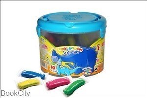 تصویر  خمير 10 رنگ سطلي 1068 همراه DVD