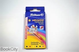 تصویر  مداد شمعي 12 رنگ مقوايي Pelikan Wax Crayons