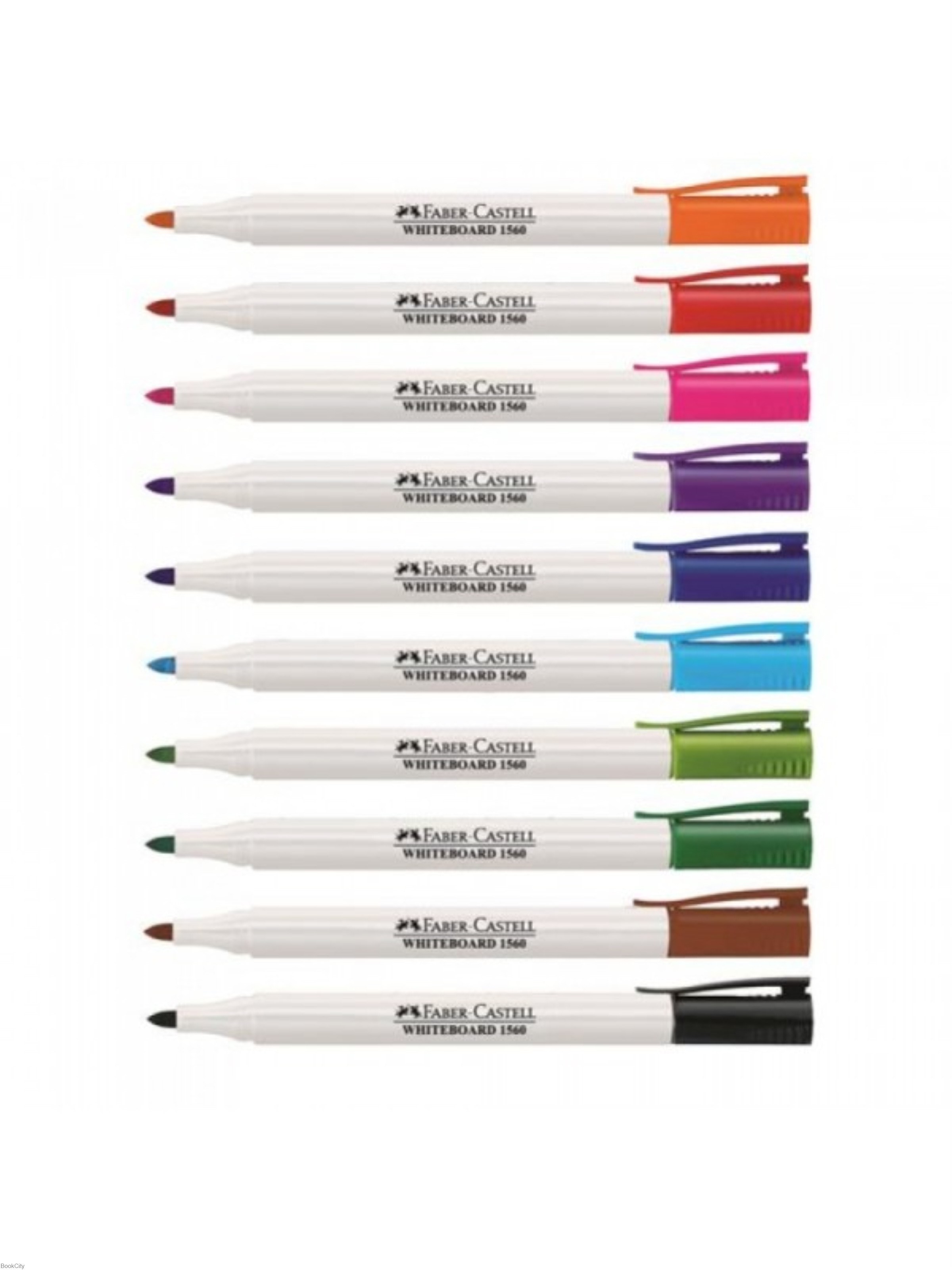 تصویر  ماژيك وايت‌برد آبي نوك گرد اسليم Faber Castell 156051