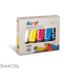 تصویر  رنگ آكريليك 5 رنگ تيوپي PRIMO 421TATM5 75ml