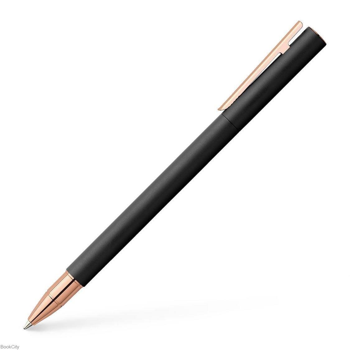 تصویر  روان‌نويس مشكي مات رزگلد ديزاين نئواسليم FABER CASTELL 343114