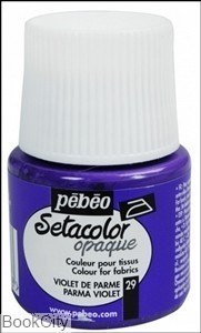 تصویر  رنگ پارچه مات Pebeo 295029 45ml Parma Violet 29