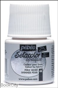 تصویر  رنگ پارچه مات Pebeo 295044 45ml Shimmer Pearl 44