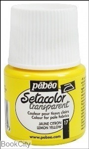 تصویر  رنگ پارچه شفاف Pebeo 329017 45ml Lemon Yellow 17