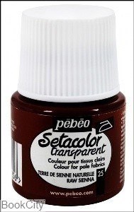 تصویر  رنگ پارچه شفاف Pebeo 329025 45ml Raw Sienna 25