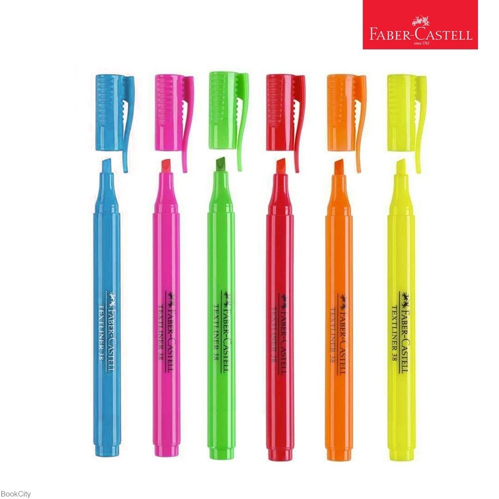 تصویر  ماژيك هاي‌لايت سبز پاستلي اسليم FABER CASTELL 38