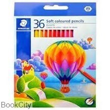 تصویر  مداد رنگي 36 رنگ جعبه مقوايي STAEDTLER SOFT 144