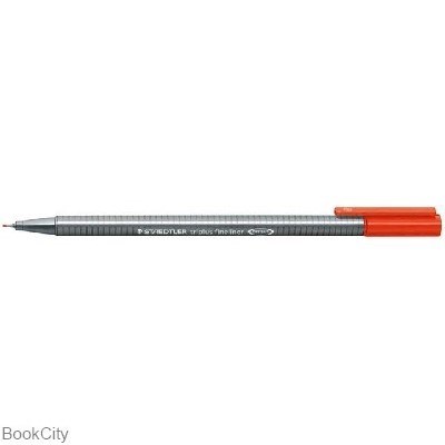 تصویر  روان‌نويس نوك نمدي تريپلاس قرمز STAEDTLER Triplus 334-2