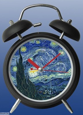 تصویر  Clock Van Gogh Starry Night CLO12