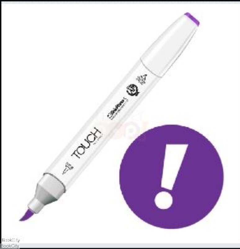 تصویر  ماژيك طراحي 1 TOUCH P81 Deep Violet Brush