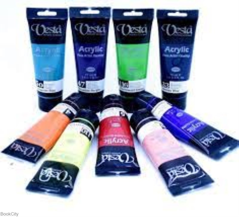 تصویر  رنگ آكريليك Vesta 118 75ml Fluorescent Purple