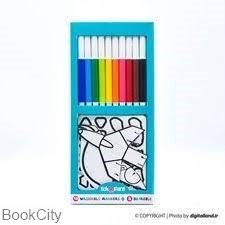 تصویر  ماژيك 10 رنگ با پازل سه بعدي School Fans 92478