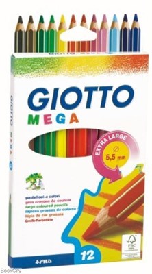 تصویر  مداد رنگي 12 رنگ Giotto MEGA