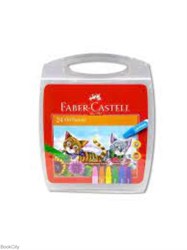 تصویر  پاستل روغني  24 رنگ جعبه پلاستيكي FABER CASTELL Oil Pastels 120065
