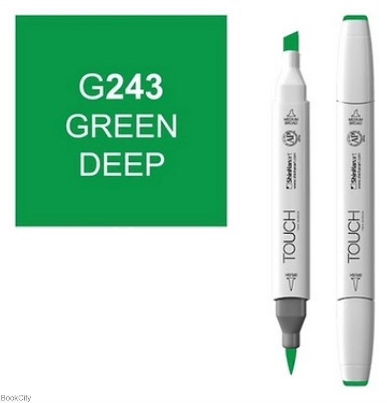 تصویر  ماژيك طراحي TOUCH G243 Green Deep Brush 2