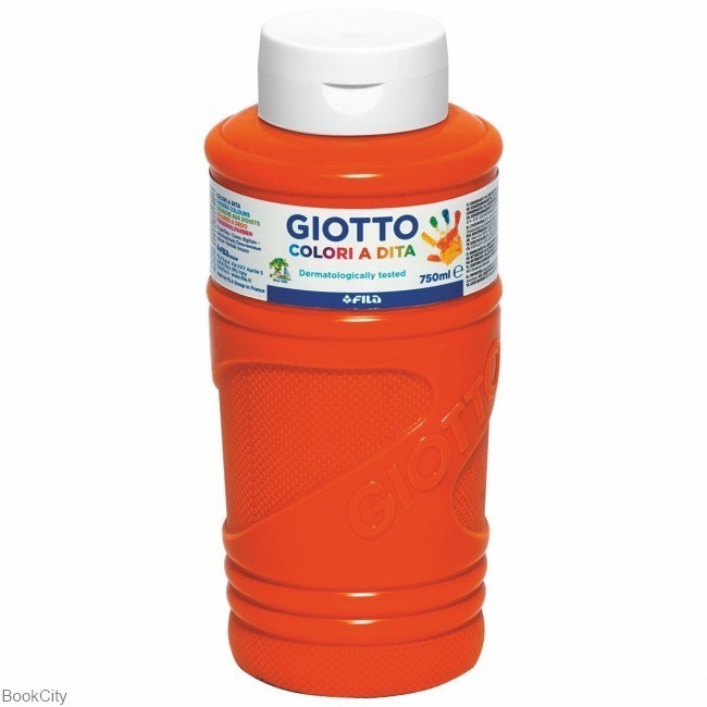 تصویر  رنگ‌ انگشتي نارنجي GIOTTO 750ml 536005