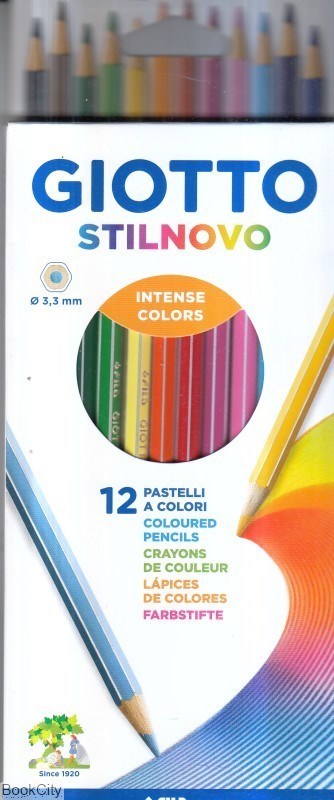 تصویر  مداد رنگي 12 رنگ 6ضلعي Giotto 256500