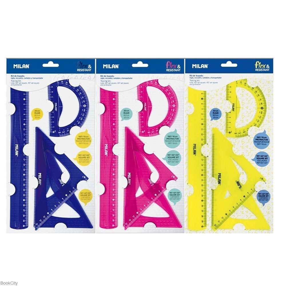 تصویر  خط‌كش 4 تكه MILAN 359801 30cm