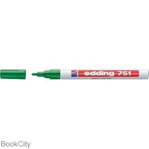 تصویر  ماژيك پوششي نوك گرد سبز edding 751 004