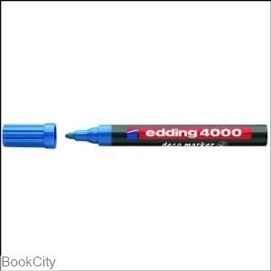 تصویر  ماژيك طراحي آبي نوك گرد edding 4000 Deco 2-4mm M