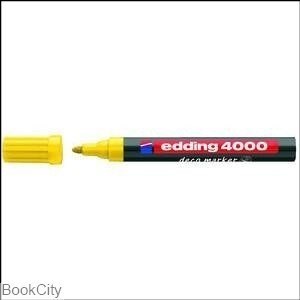 تصویر  ماژيك طراحي زرد نوك گرد edding 4000 Deco 2-4mm M