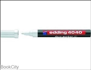 تصویر  ماژيك طراحي سفيد نوك گرد edding 4040 Deco 1-2mm F