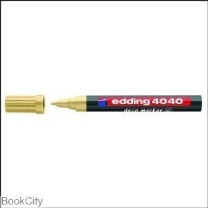 تصویر  ماژيك طراحي طلايي نوك گرد edding 4040 Deco 1-2mm F