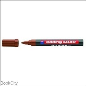 تصویر  ماژيك طراحي قهوه‌اي نوك گرد edding 4040 Deco 1-2mm F