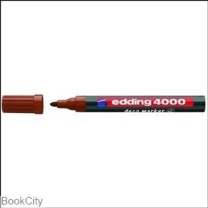 تصویر  ماژيك طراحي قهوه‌اي نوك گرد edding 4000 Deco 2-4mm M