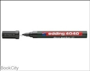 تصویر  ماژيك طراحي مشكي نوك گرد edding 4040 Deco 1-2mm F