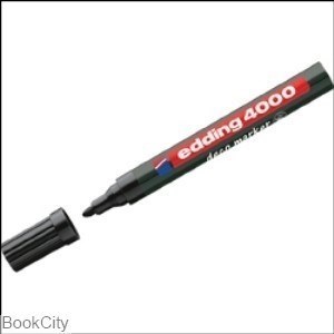 تصویر  ماژيك طراحي مشكي نوك گرد edding 4000 Deco 2-4mm M