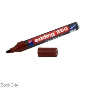 تصویر  ماژيك وايت‌برد نوك گرد قهوه‌اي edding 250 1.5-3mm 007