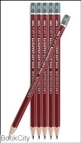 تصویر  مداد طراحي بدنه قرمز CRETACOLOR 6B