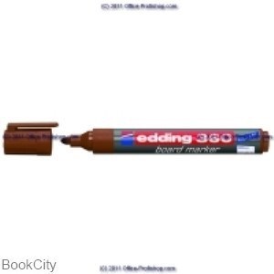 تصویر  ماژيك وايت‌برد نوك گرد قهوه‌اي edding 360 1.5-3mm 007