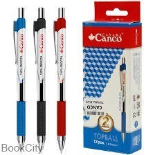 تصویر  خودكار قرمز فشاري گريپ‌دار Canco TOPBALL 0.1