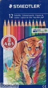 تصویر  مدادرنگي 12 رنگ جعبه فلزي STAEDTLER Noris 145