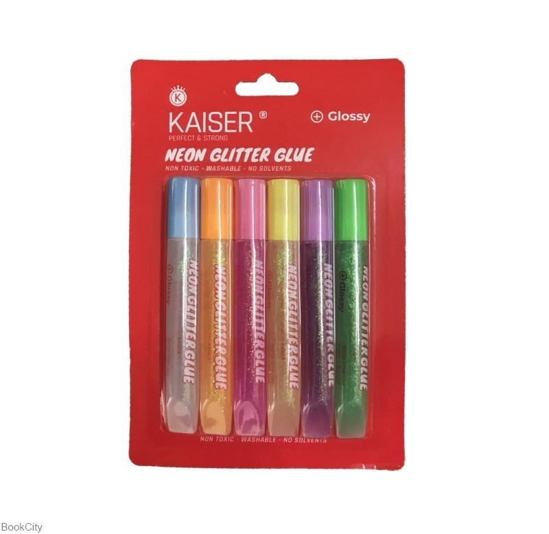 تصویر  چسب اكليلي 6 رنگ مات و شفاف KAISER