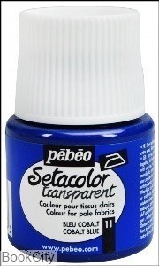 تصویر  رنگ پارچه شفاف Pebeo 329011 45ml Cobalt Blue 11