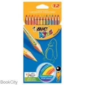 تصویر  مدادرنگي 12 رنگ مقوايي BiC Tropicolors 2