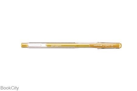 تصویر  خودكار سيگنو طلايي Uniball UM100 0.7mm